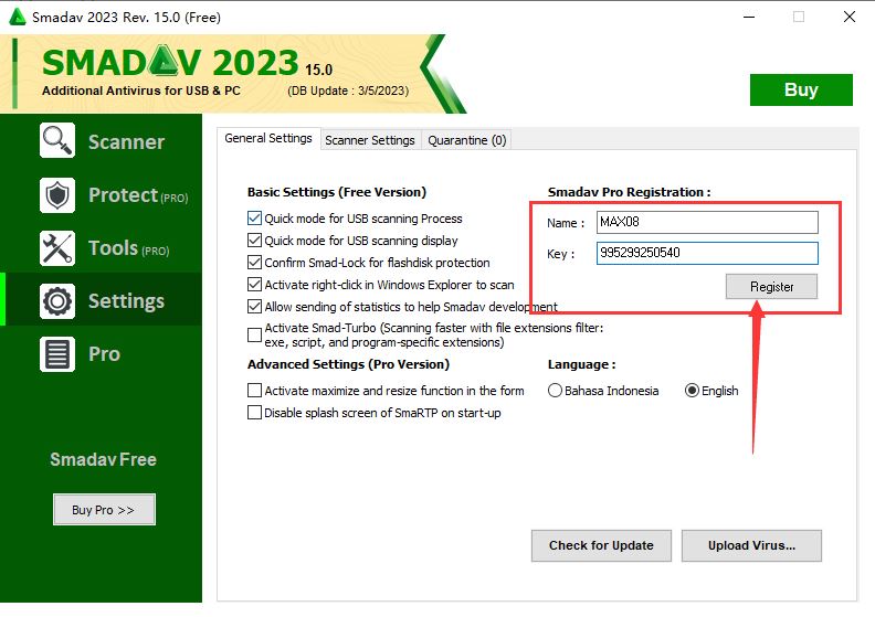 Smadav Antivirus 2019破解版下载 Smadav Antivirus pro 2023(病毒防护软件) v15.0.2 英文安装版(附破解文件+破解教程)-10