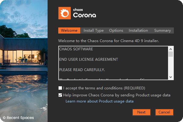 Corona9 Renderer破解版下载 C4D实时交互渲染器Chaos Corona 9 (hotfix1) for Cinema 4D R17-2023 破解版(附方法)-1