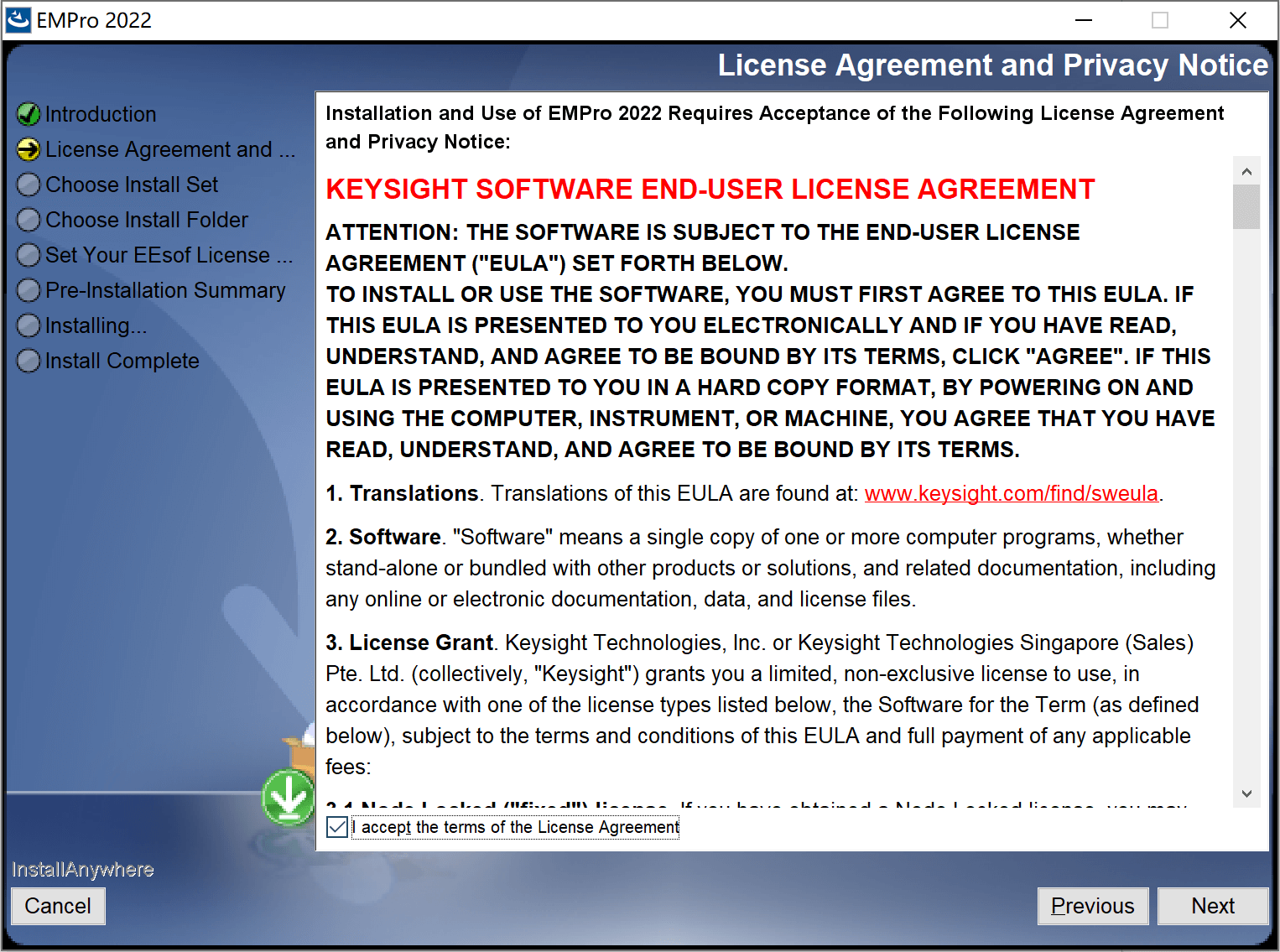 Keysight PathWave EMPro 2022 电磁设计软件下载与安装教程