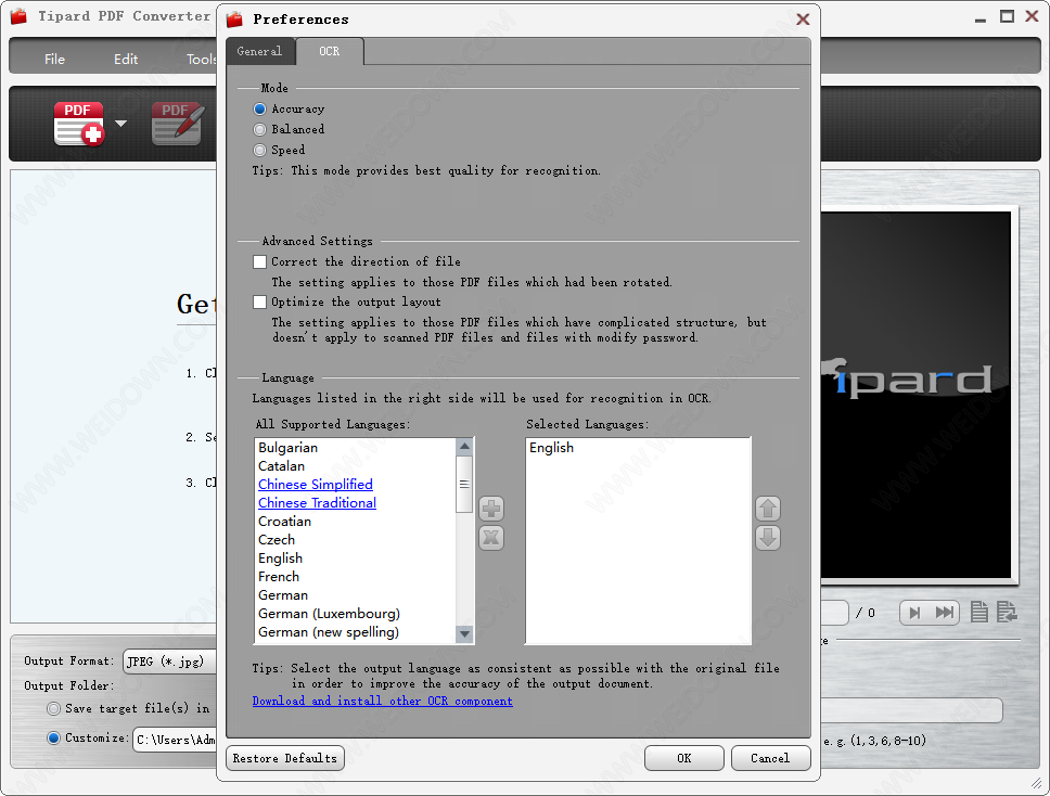 Tipard PDF Converter Platinum